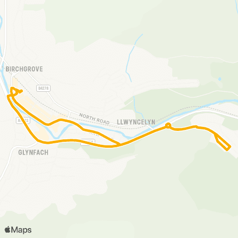 Stagecoach South Wales Porth Interchange Bay 1 - Porth Interchange Bay 2 map