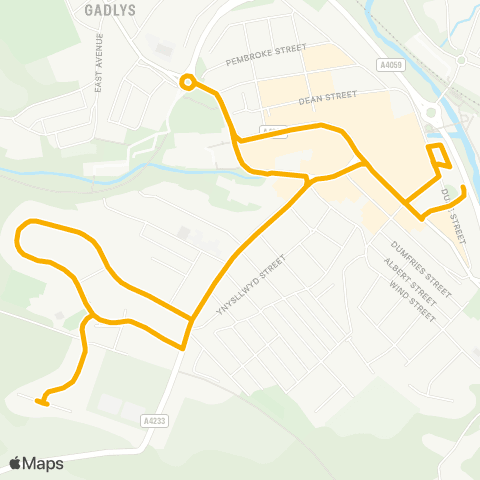 Stagecoach South Wales Aberdare Bus Sta Stand 5 - Aberdare Bus Sta map