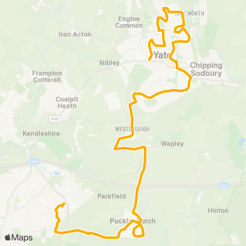 Stagecoach South Wales Cranleigh Court Road Shops - Sainsbury's map