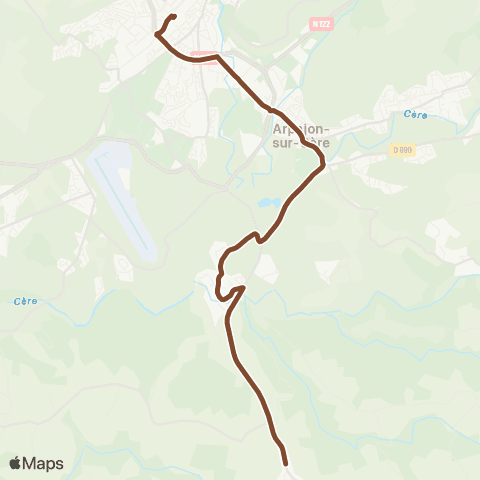 Stabus Senihes-Les Granges map