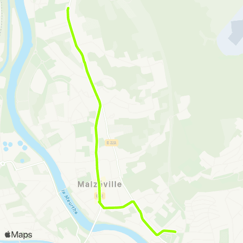 Stan Scolaires Malzéville le Nid ↔︎ Malzéville Paul Verlaine map