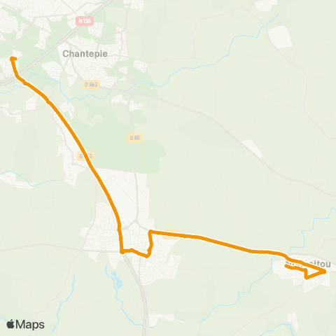 STAR Nouvoitou (Parc des Sports) - Vern-s/-Seiche - Rennes (La Poterie) map