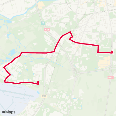 STAR Rennes (Henri Fréville) - St-Jacques-de-la-Lande (Morinais) map