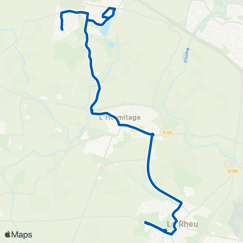 STAR St-Gilles (Ile des Bois) - L'Hermitage - Le Rheu (Lycée Monod) map
