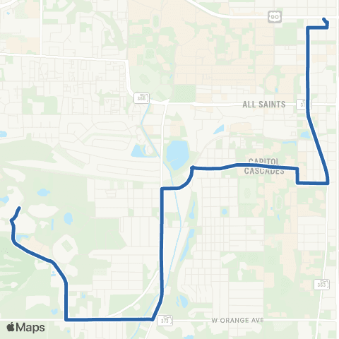 StarMetro Dogwood map