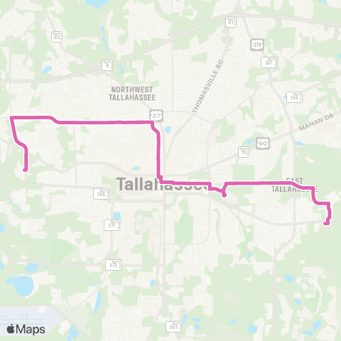 StarMetro Evergreen map