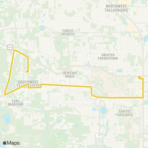 StarMetro Tall Timbers map