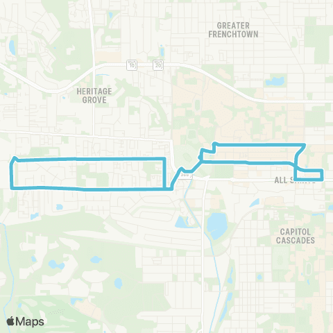 StarMetro Tomahawk map