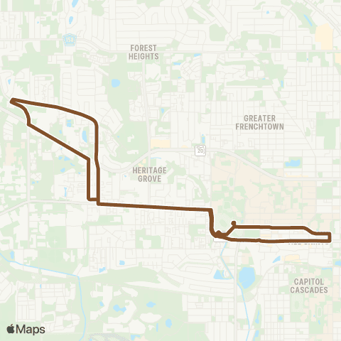 StarMetro Osceola map