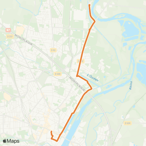 STAR Navette Bonvert map