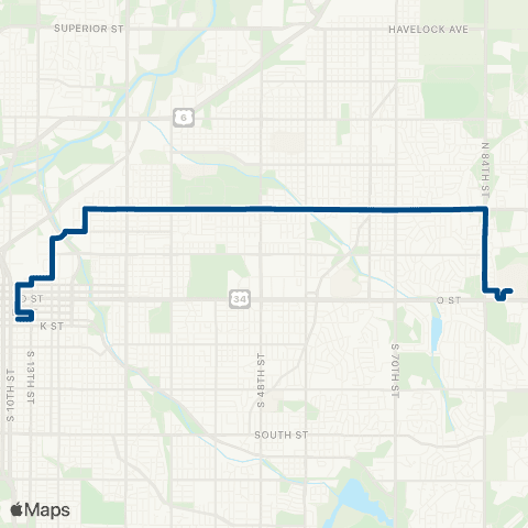 StarTran Bethany map
