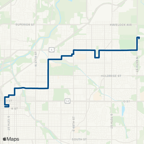 StarTran University Place map
