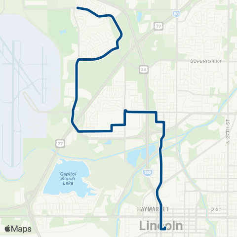 StarTran Gaslight map