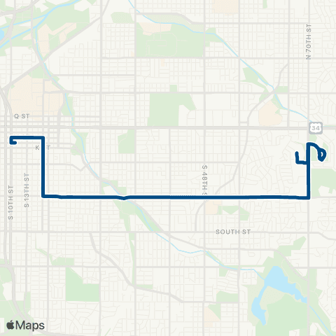 StarTran Veterans Hospital map