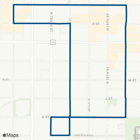 StarTran Downtown Trolley map