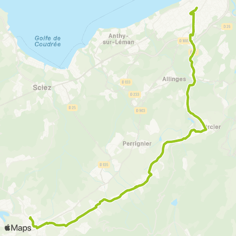 Star't Thonon-les-Bains - Bons-en-Chablais map