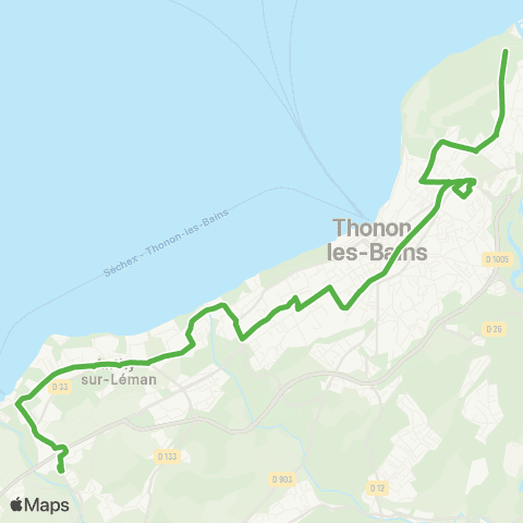 Star't Thonon-les-Bains - Margencel map