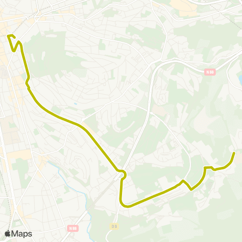STAS Jean Moulin ↔︎ IUT / Faculté des Sciences map