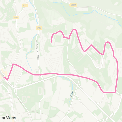 STAS Terrasse ↔︎ Saint-Saëns map