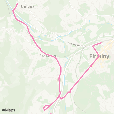 STAS Gare ↔︎ Collège la Rive map