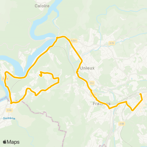 STAS Gare ↔︎ Mairie map