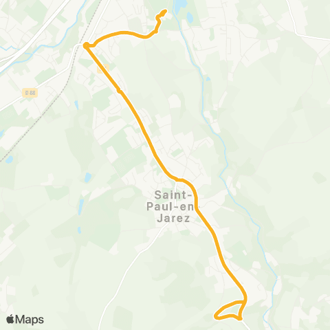 STAS Le Bessy 2 ↔︎ Collège C. Exbrayat map