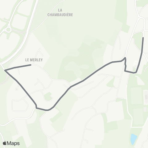 STAS Merley ↔︎ Mairie map