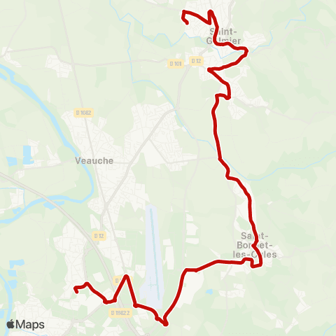 STAS Nautiform ↔︎ Collège J. Romains map