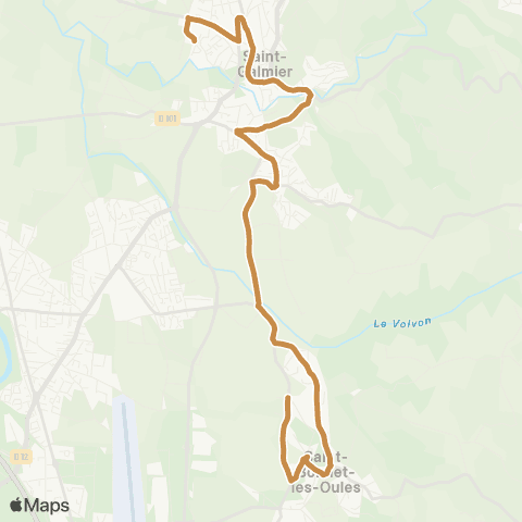 STAS Collège Jules Romains ↔︎ Buissonnet map