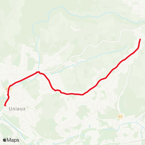 STAS Collège la Rive ↔︎ Laumière map