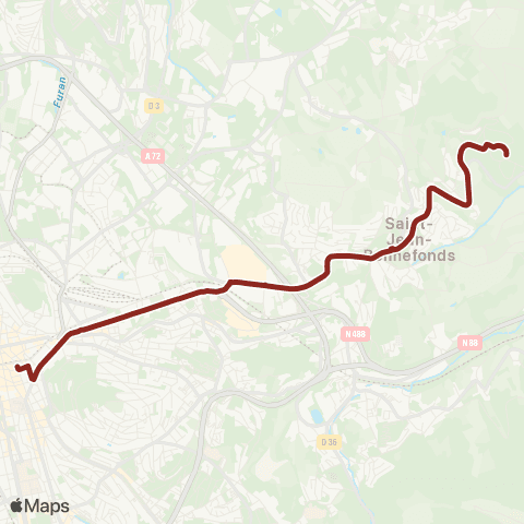 STAS Square Violette ↔︎ Metrotech map