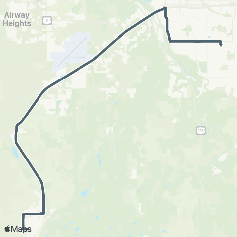 Spokane Transit EWU South Hill Express map