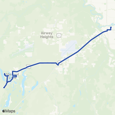 Spokane Transit Medical Lake map