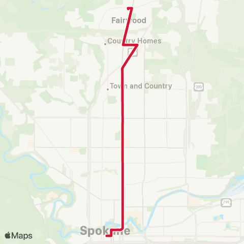 Spokane Transit Division map