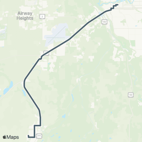 Spokane Transit Cheney EWU map