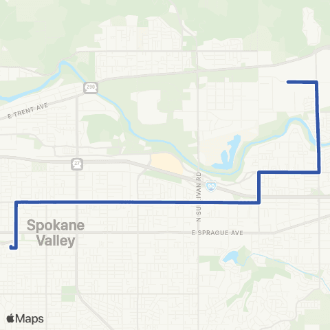 Spokane Transit Mid-Valley map