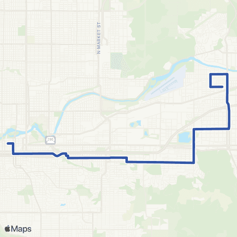Spokane Transit East Central / Millwood map
