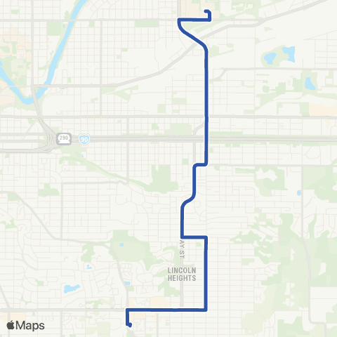 Spokane Transit Freya map