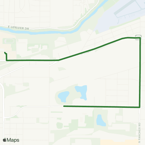 Spokane Transit Fairgrounds Shuttle map
