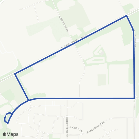 Spokane Transit Molter Loop map