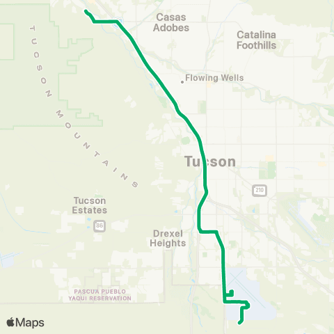 Sun Tran Northwest - Aero Park map