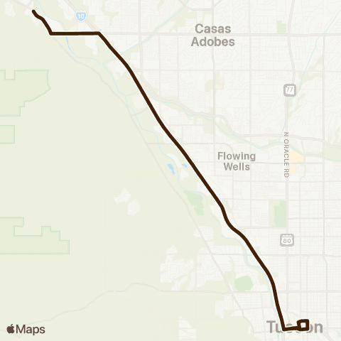 Sun Tran Marana-Downtown map