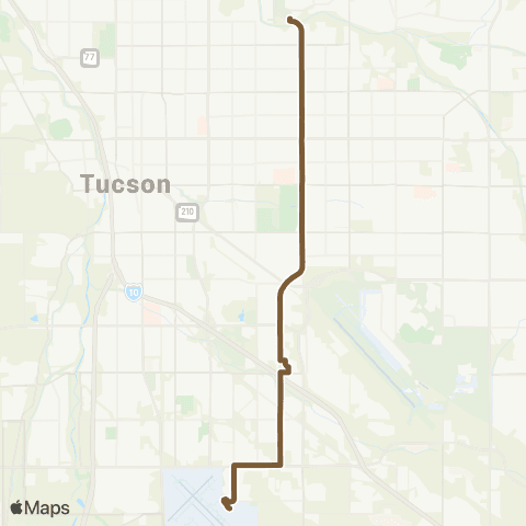 Sun Tran Alvernon / Ajo map