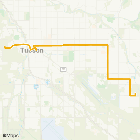 Sun Tran 6th St / Wilmot map