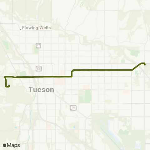 Sun Tran Pima / West Speedway map