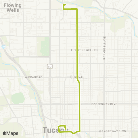 Sun Tran Euclid / N 1st Ave map