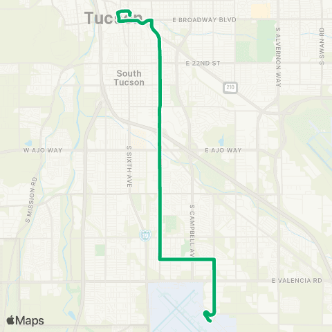 Sun Tran S Park Ave map