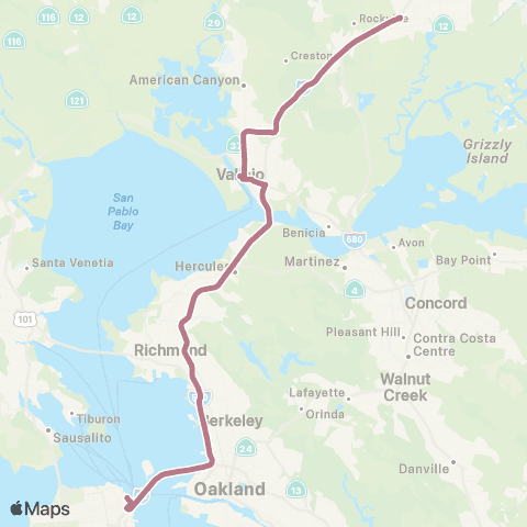SolTrans SF Express map