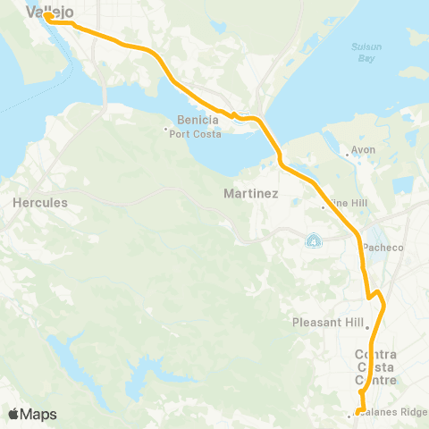 SolTrans Yellow Line map