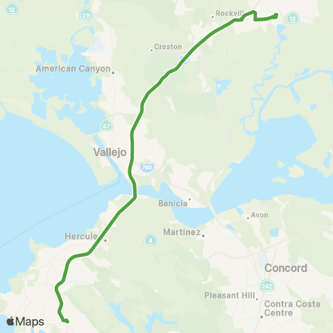 SolTrans Green Line map